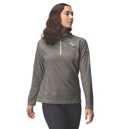 Regatta Montes Womens Half-Zip Fleece Dark Steel Size 16