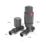 Towelrads  15mm x 1/2" Anthracite Straight Modern Thermostatic Radiator Valve & Lockshield