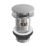 ETAL Slotted Mushroom Push Button Basin Waste Chrome 66mm