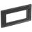 British General Evolve 4-Module Modular Faceplate Matt Black