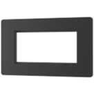 British General Evolve 4-Module Modular Faceplate Matt Black
