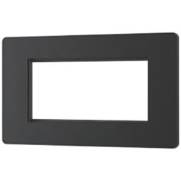 British General Evolve 4-Module Modular Faceplate Matt Black