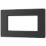 British General Evolve 4-Module Modular Faceplate Matt Black