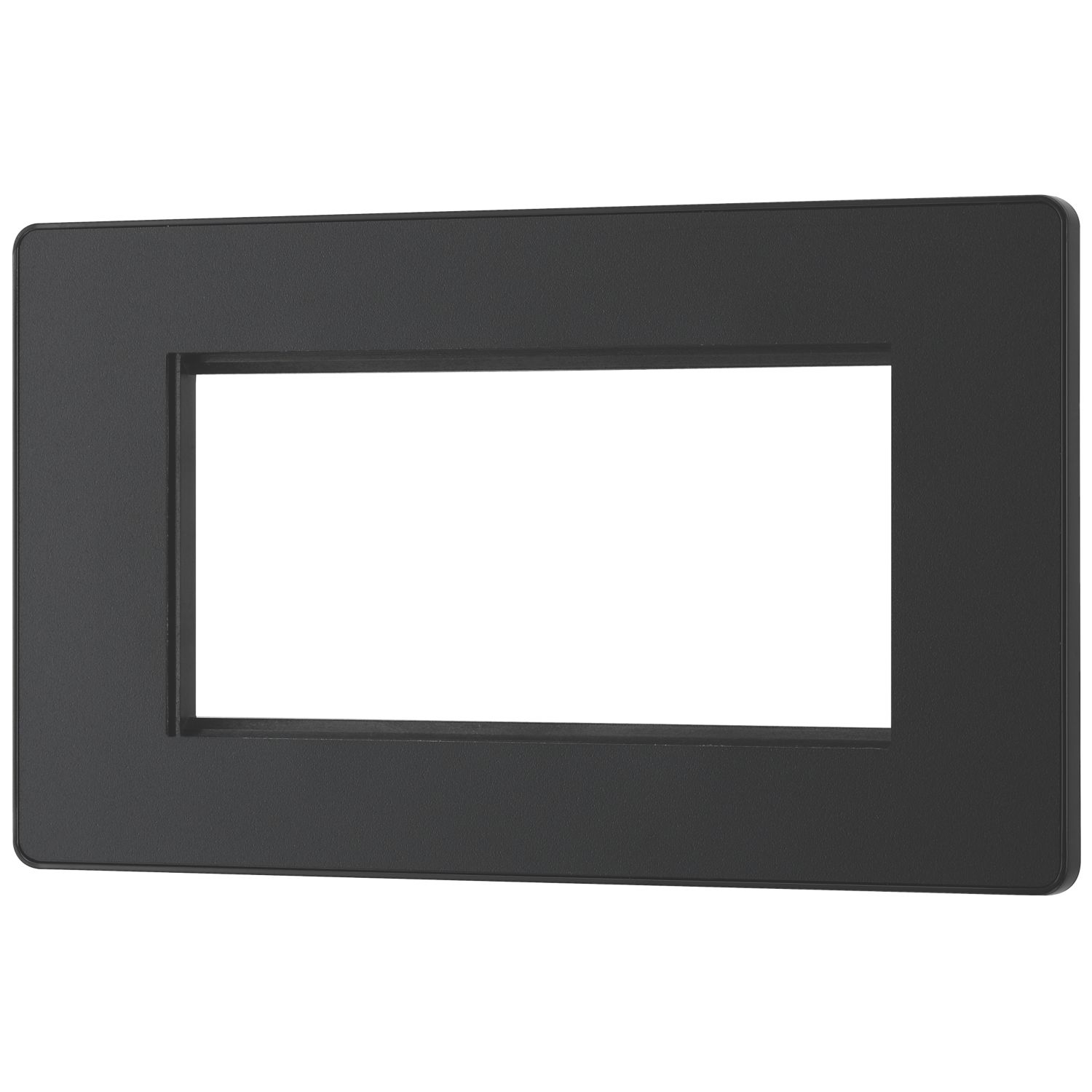 British General Evolve 4-Module Modular Faceplate Matt Black (173XF)