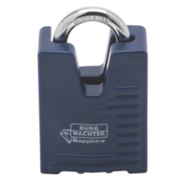 Burg-Wachter Sapphire   Closed Shackle  Laminated Padlock Blue 40mm