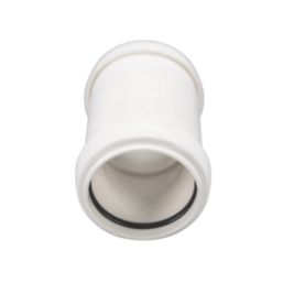 FloPlast Push-Fit Straight Coupler White 40mm x 40mm