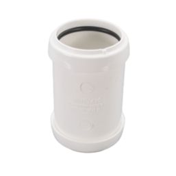 FloPlast Push-Fit Straight Coupler White 40mm x 40mm