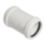 FloPlast Push-Fit Straight Coupler White 40mm x 40mm