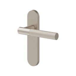 Cooke & Lewis Damgan Lever on Backplate Door Handles Pair Satin Nickel