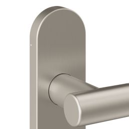 Cooke & Lewis Damgan Lever on Backplate Door Handles Pair Satin Nickel