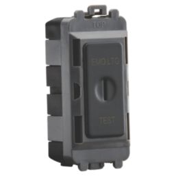 Knightsbridge  20AX Grid DP Emergency Lighting Test Key Switch Anthracite