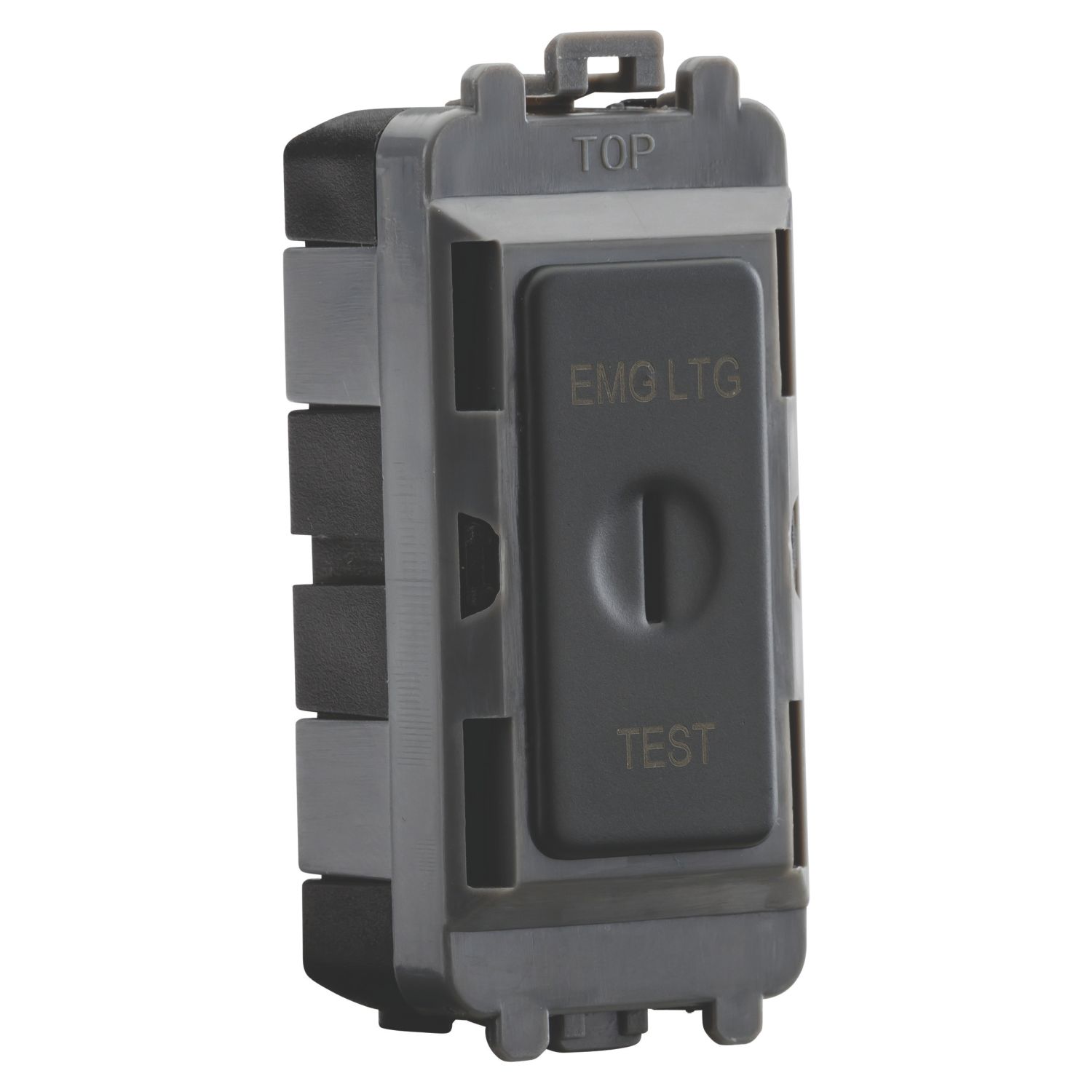 Knightsbridge 20AX Grid DP Emergency Lighting Test Key Switch Anthracite (174CR)
