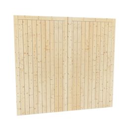 Green & Taylor  7,0" x 6,6" Non-Insulated Frameless Pine Hinged Garage Door