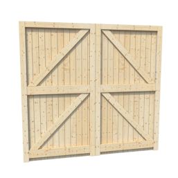 Green & Taylor  7,0" x 6,6" Non-Insulated Frameless Pine Hinged Garage Door