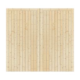 Green & Taylor  7,0" x 6,6" Non-Insulated Frameless Pine Hinged Garage Door