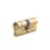 Yale Fire Rated 1 Star 6-Pin Euro Cylinder 45-50 (95mm) Polished Brass