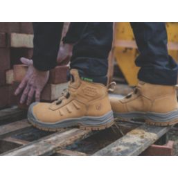 Apache  Size 10  Wheat Waterproof  Safety Boots