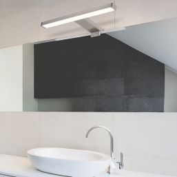 LAP Craven 300mm LED Mirror Light Satin Nickel 9W 900lm