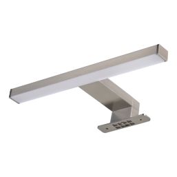 LAP Craven 300mm LED Mirror Light Satin Nickel 9W 900lm