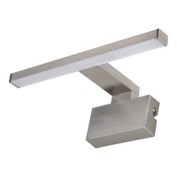 LAP Craven 300mm LED Mirror Light Satin Nickel 9W 900lm