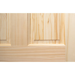 Unfinished Pine Wooden 4-Panel Internal Victorian-Style Door 1981mm x 762mm