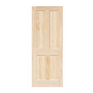 Unfinished Pine Wooden 4-Panel Internal Victorian-Style Door 1981 x 762mm