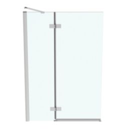 Ideal Standard i.life Frameless Silver 2-Panel Hinged Bath Screen Left-Handed 1000-1025mm x 1505mm