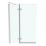 Ideal Standard i.life Frameless Silver 2-Panel Hinged Bath Screen LH 1000-1025mm x 1505mm