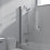 Ideal Standard i.life Frameless Silver 2-Panel Hinged Bath Screen LH 1000-1025mm x 1505mm