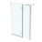 Ideal Standard i.life Frameless Silver 2-Panel Hinged Bath Screen Left-Handed 1000-1025mm x 1505mm