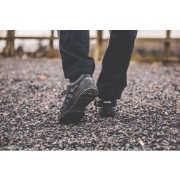 JCB Cagelow Size 7  Black   Steel Toe Cap Safety Trainers