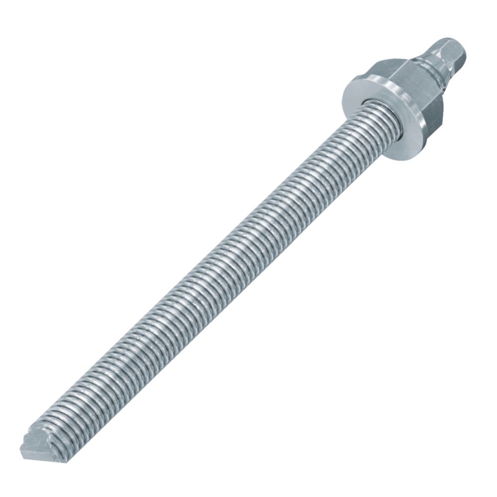 Fischer Zinc-Plated Steel Threaded Rods M12 x 220mm 10 Pack