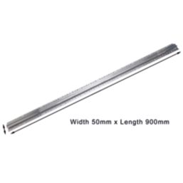 Carpet to Carpet Door Threshold Silver 900mm x 50mm