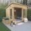 Forest Oakley 8' x 6' (Nominal) Pent Timber Summerhouse with Base & Assembly