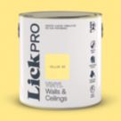 LickPro  2.5Ltr Yellow 06 Vinyl Matt Emulsion  Paint
