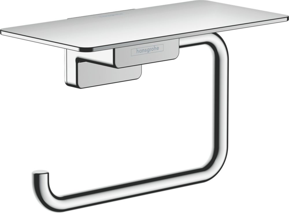 Hansgrohe AddStoris Toilet Roll Holder with Shelf Chrome