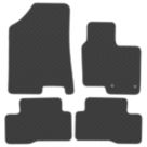 Car Mat Co. Hyundai Tucson Hybrid 2021 on Rubber Car Mats 4 Piece Set