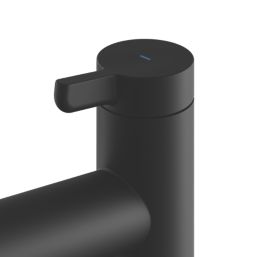 Swirl Bonda Black 170mm Deck Mounted Lever 2 Tap Holes Bath Pillar Tap