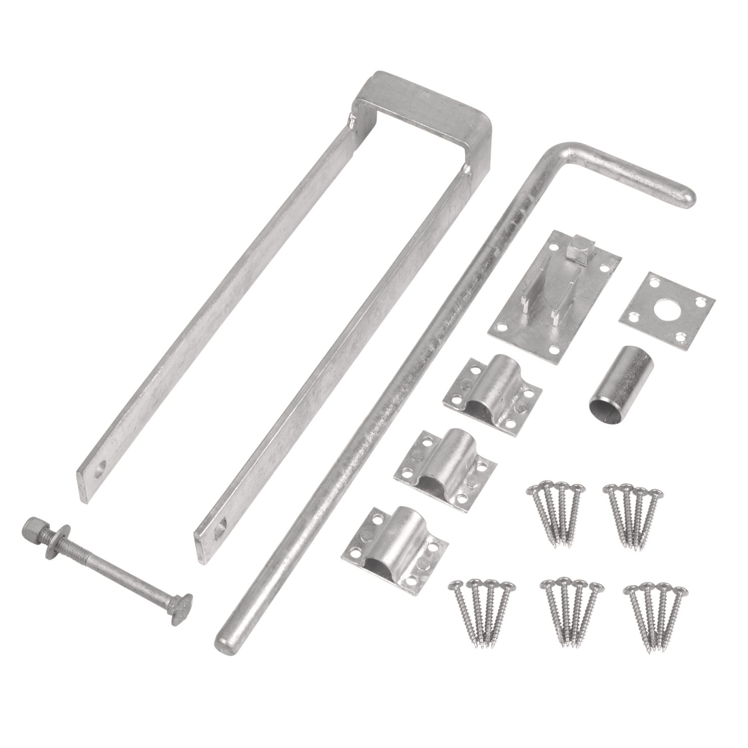 GateMate Double Gate Fastener Set Silver (174YV)