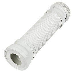 FloPlast  Flexible Straight Connector White 160-300mm