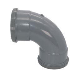 FloPlast  Push-Fit 92.5° Double Socket Bend Grey 110mm