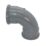 FloPlast  Push-Fit 92.5° Double Socket Bend Grey 110mm