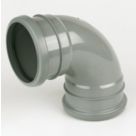 FloPlast  Push-Fit 92.5° Double Socket Bend Grey 110mm