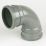 FloPlast  Push-Fit 92.5° Double Socket Bend Grey 110mm