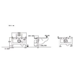 Wall-Hung WC Frame 310mm