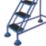 Barton Steel 1.28m Blue 5 Step Podium Steps