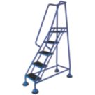 Barton Steel 1.28m Blue 5 Step Podium Steps