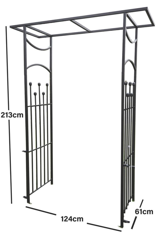 Apollo Appleton Easy Fit Straight 4' x 7' (Nominal) Matt-Black