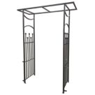 Apollo Appleton Easy Fit Straight 4' x 7' (Nominal) Matt-Black Metal Arch