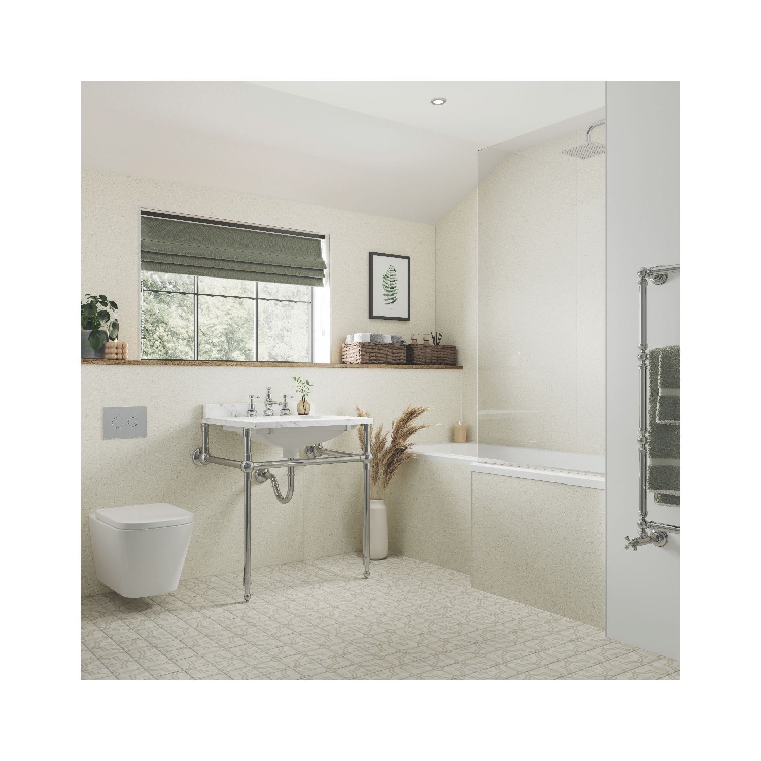 Multipanel Hydrolock Bathroom Waterproof Wall Panel Matt Senora Stone 2400mm x 1182mm x 11mm (175CG)